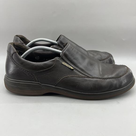 Mephisto Other - Mephisto Davy Slip On Loafers Men's Size 13 Dark Brown Leather Comfort Low Shoes